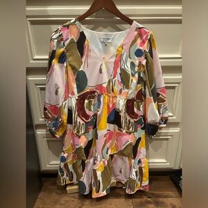 Crosby by Mollie Burch Abstract Expression Dress, MSRP $278 NEW Size Medium